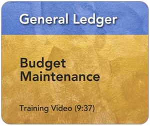 Picture of GL - Budget Maintenance (9:37)