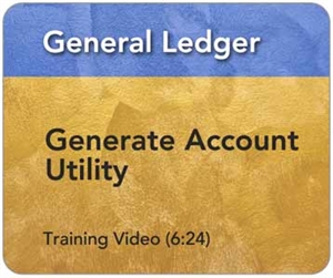 Picture of GL - Generate Account Utility (6:24)
