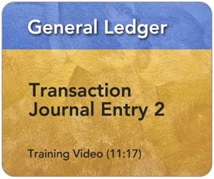 Picture of GL - Transaction Journal Entry - Part 2 (11:17)