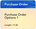 Picture of PO - Purchase Order Options - Part 1 (11:30)