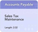 Picture of AP - Sales Tax Maintenance (2:32)